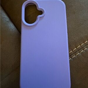 Purple Silicone iPhone 16 Case